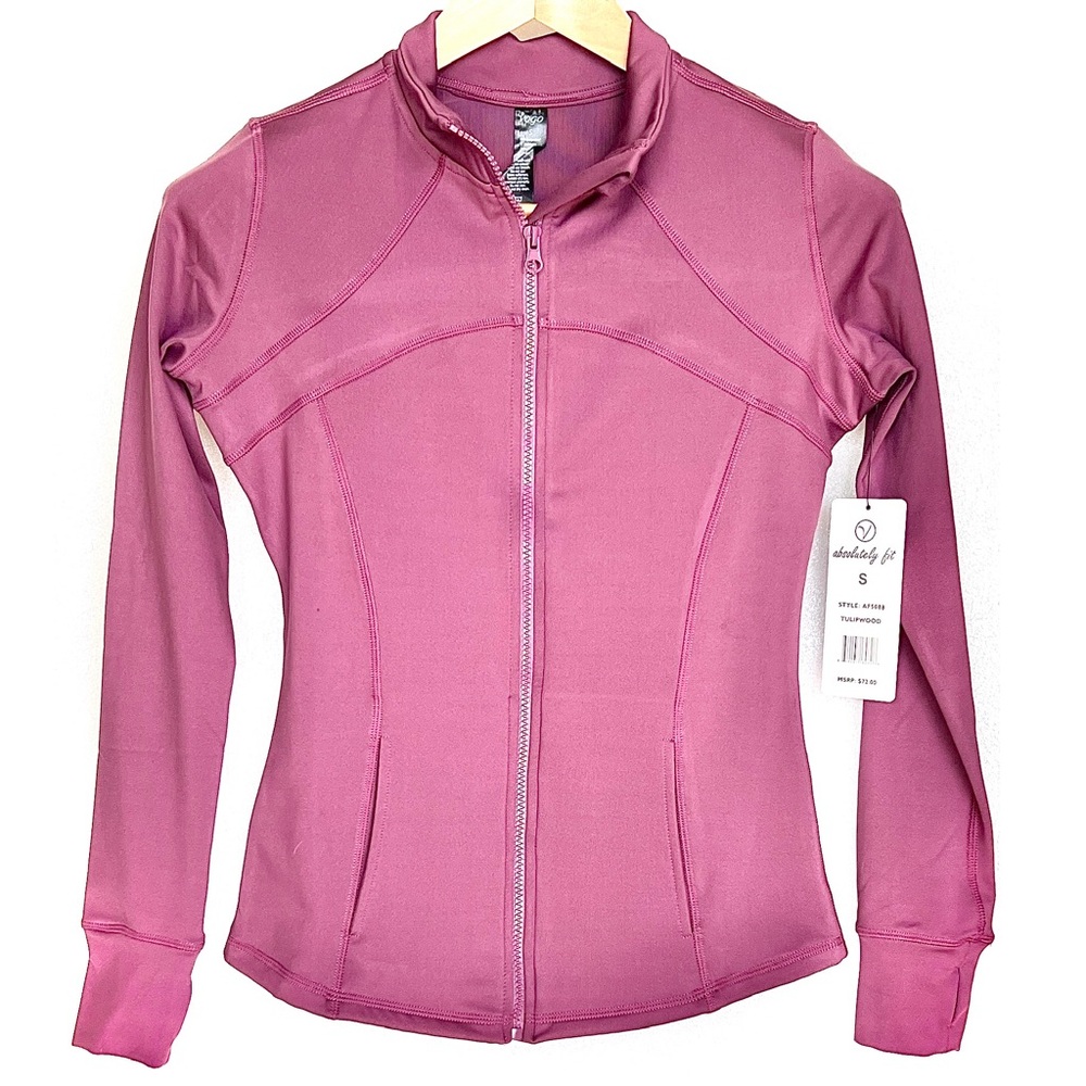 VOGO Athletica Women's Mauve Zip-Up Jacket